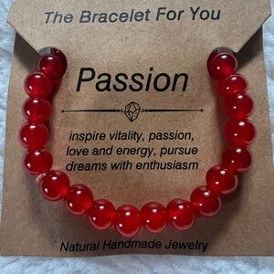 Passion Red Beaded Bracelet